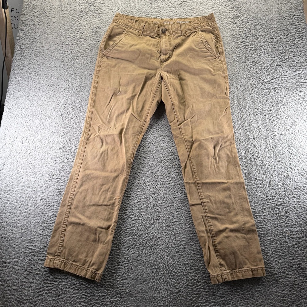 Urban Pipeline Pant Mens 34x34 Brown Cotton Chino Straight Preppy Relaxed Career